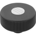 Kipp Knurled Wheels components in steel, internal thread, Style K, inch K0260.21A35